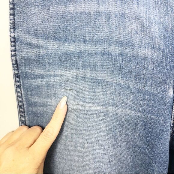 MADEWELL | 10” High Rise Skinny Crop Denim Jeans Medium Blue Women’s Size 27 (4) - Picture 9 of 15